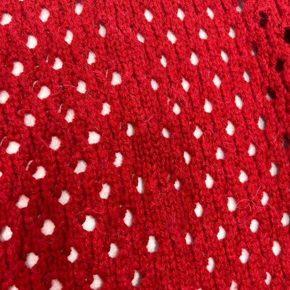 Woman’s Red Sweater Cardigan by R&B - Picture 6 of 6